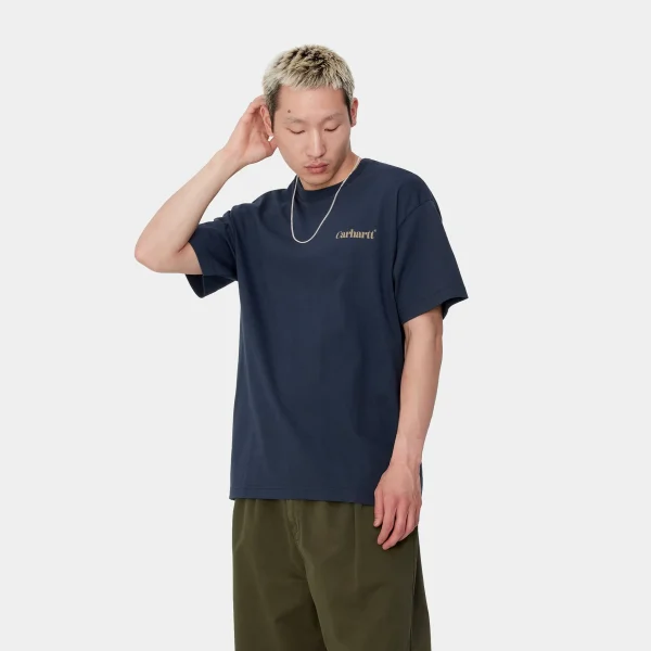 Carhartt WIP T-Shirts & Polos>S/S Fold Duck T-Shirt Air Force Blue