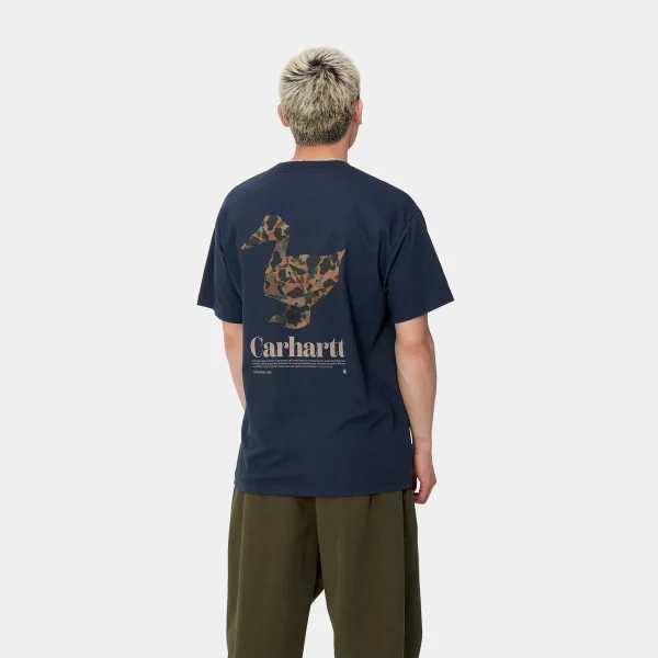 Carhartt WIP T-Shirts & Polos>S/S Fold Duck T-Shirt Air Force Blue