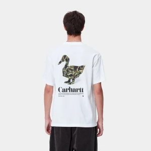 Carhartt WIP T-Shirts & Polos>S/S Fold Duck T-Shirt White