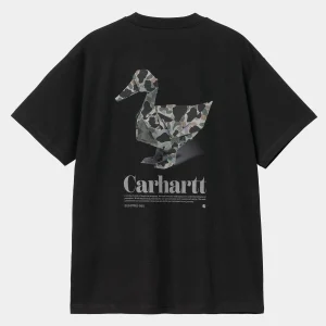 Carhartt WIP T-Shirts & Polos>S/S Fold Duck T-Shirt Black