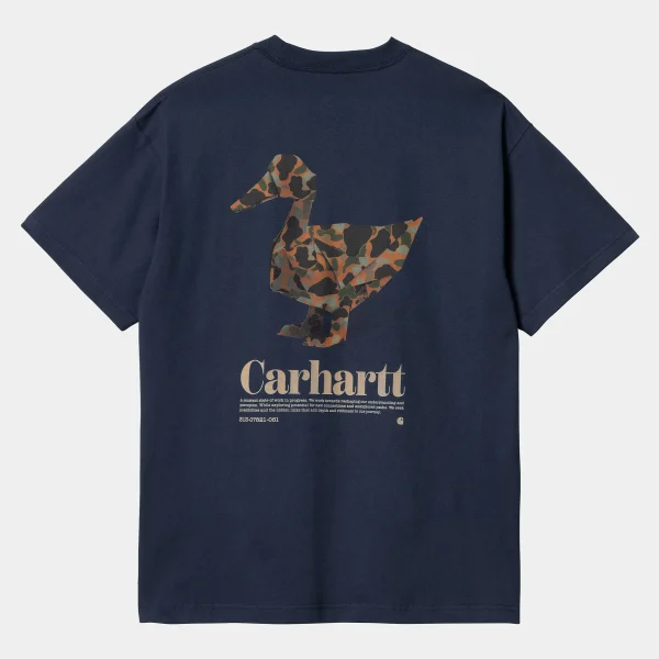 Carhartt WIP T-Shirts & Polos>S/S Fold Duck T-Shirt Air Force Blue