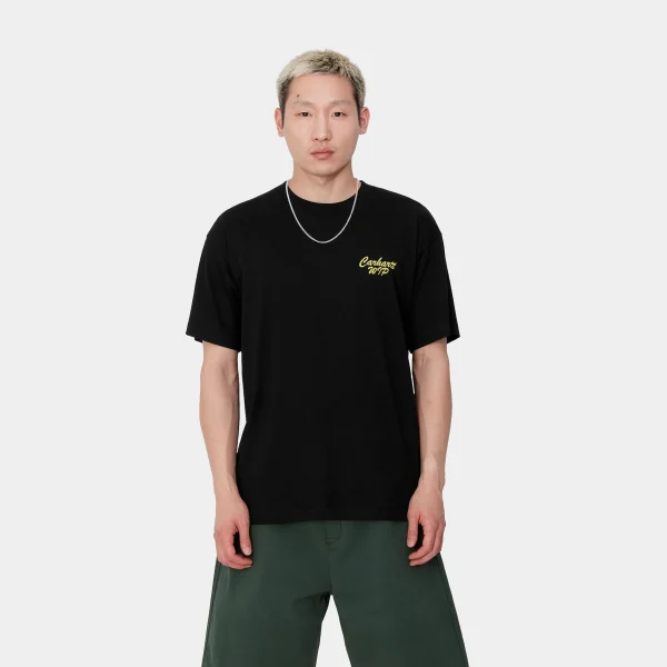 Carhartt WIP T-Shirts & Polos>S/S Friendship T-Shirt Black / Yellow