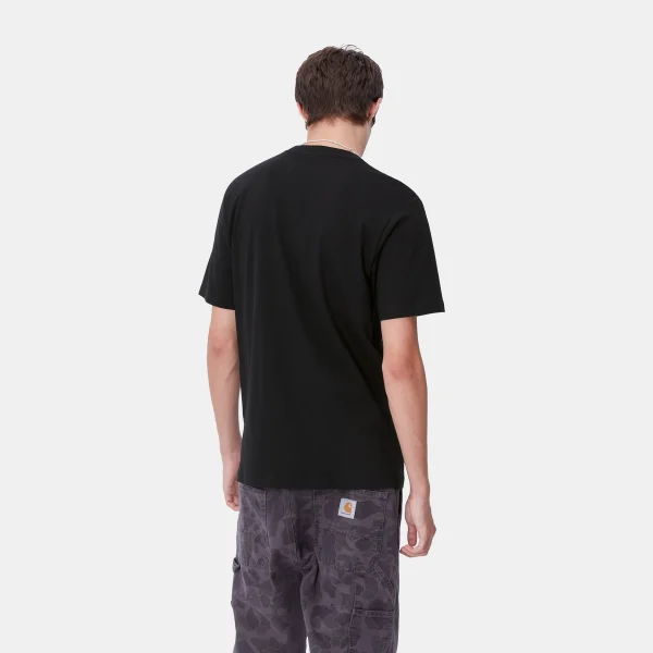 Carhartt WIP T-Shirts & Polos>S/S Fun Run T-Shirt Black / Dusty Ice