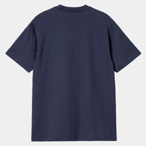 Carhartt WIP T-Shirts & Polos>S/S Fun Run T-Shirt Air Force Blue / White