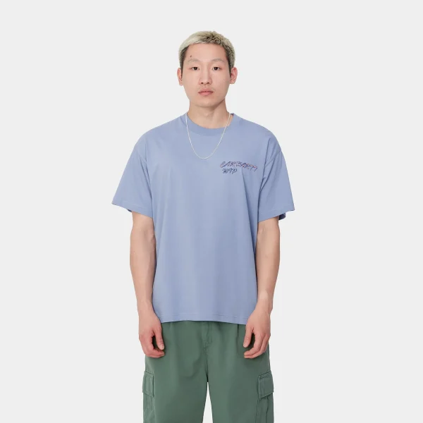 Carhartt WIP T-Shirts & Polos>S/S Gelato T-Shirt Charm Blue