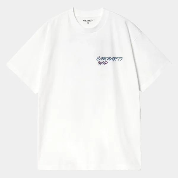 Carhartt WIP T-Shirts & Polos>S/S Gelato T-Shirt White