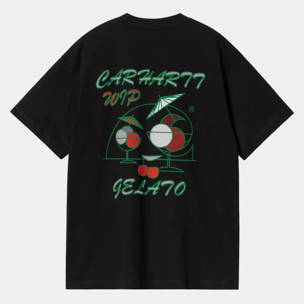 Carhartt WIP T-Shirts & Polos>S/S Gelato T-Shirt Black