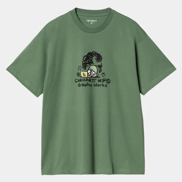 Carhartt WIP T-Shirts & Polos>S/S Graphic Works T-Shirt Duck Green