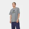 Carhartt WIP T-Shirts & Polos>S/S Graphic Works T-Shirt Dove Grey