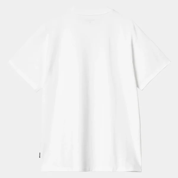 Carhartt WIP T-Shirts & Polos>S/S Heart Train Pocket T-Shirt White