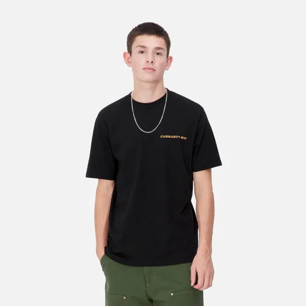 Carhartt WIP T-Shirts & Polos>S/S Home State T-Shirt Black