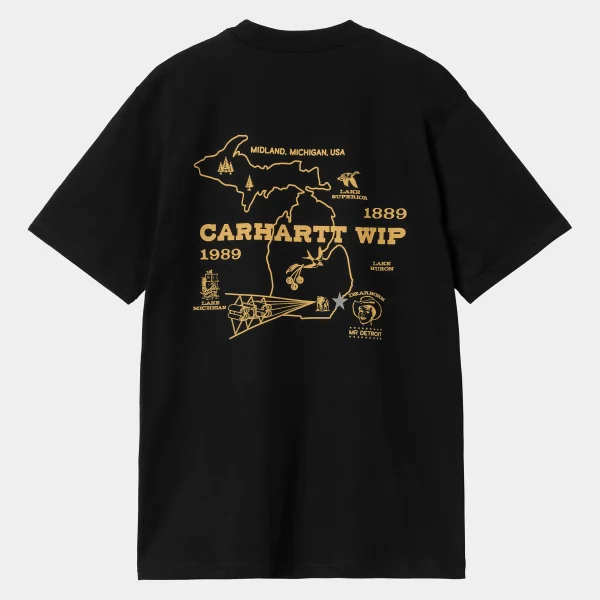 Carhartt WIP T-Shirts & Polos>S/S Home State T-Shirt Black