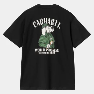 Carhartt WIP T-Shirts & Polos>S/S Inspector T-Shirt Black