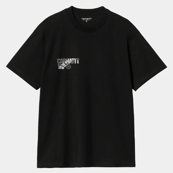 Carhartt WIP T-Shirts & Polos>S/S Jalou C T-Shirt Black / Grey