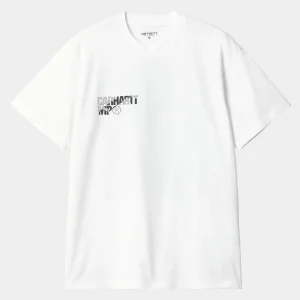 Carhartt WIP T-Shirts & Polos>S/S Jalou C T-Shirt White / Black