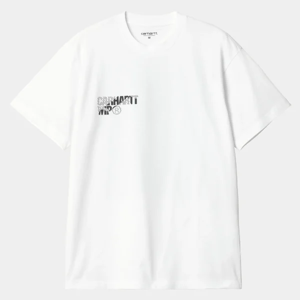 Carhartt WIP T-Shirts & Polos>S/S Jalou C T-Shirt White / Black