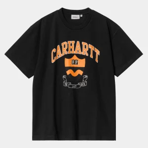 Carhartt WIP T-Shirts & Polos>S/S Lazy Duck Academy T-Shirt Black