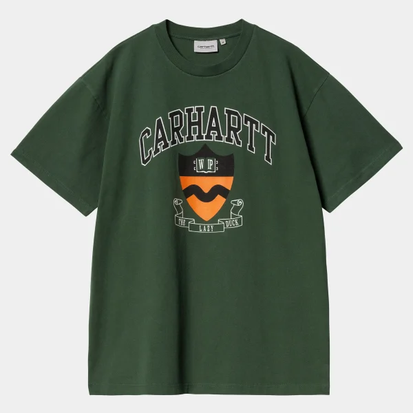 Carhartt WIP T-Shirts & Polos>S/S Lazy Duck Academy T-Shirt Sycamore Tree