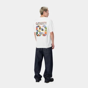 Carhartt WIP T-Shirts & Polos>S/S Machine 89 T-Shirt White