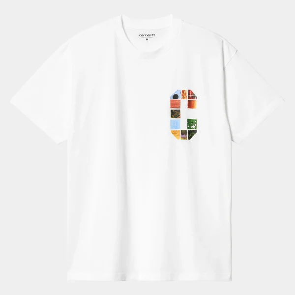 Carhartt WIP T-Shirts & Polos>S/S Machine 89 T-Shirt White