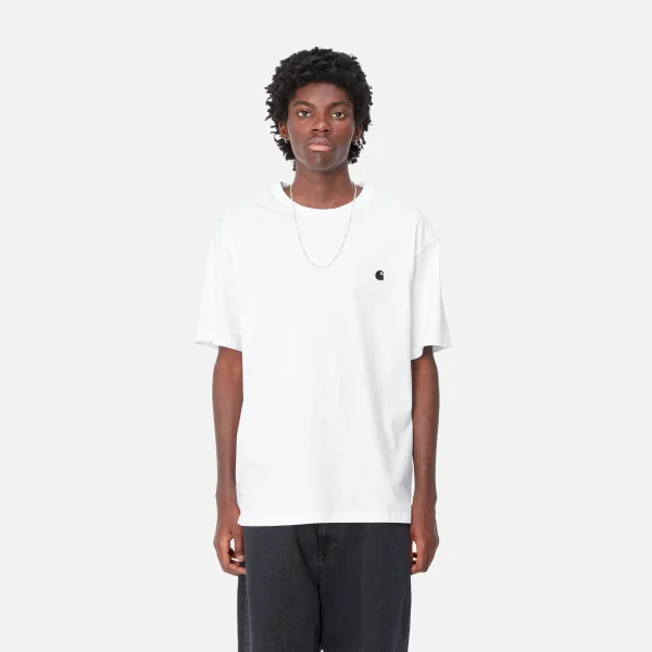 Carhartt WIP T-Shirts & Polos>S/S Madison T-Shirt White / Black