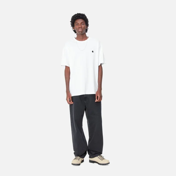 Carhartt WIP T-Shirts & Polos>S/S Madison T-Shirt White / Black