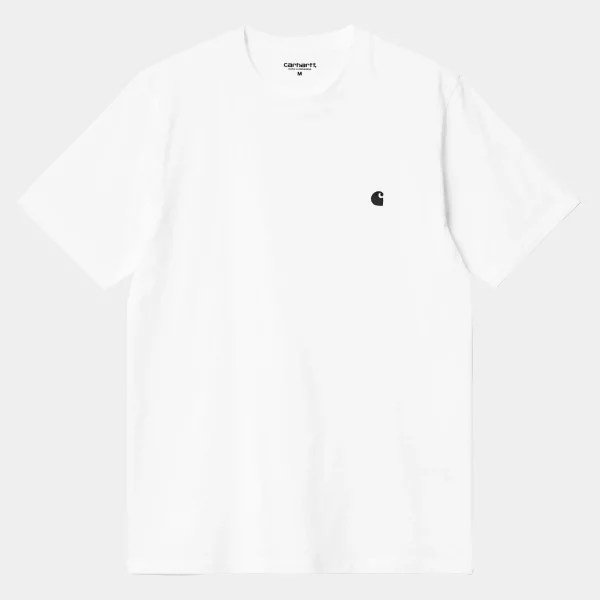 Carhartt WIP T-Shirts & Polos>S/S Madison T-Shirt White / Black