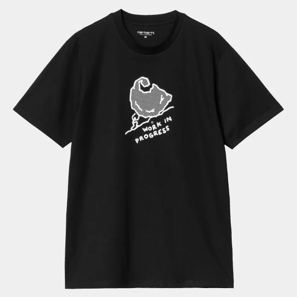 Carhartt WIP T-Shirts & Polos>S/S Move On Up T-Shirt Black / White