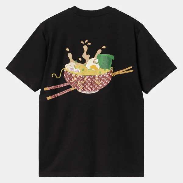 Carhartt WIP T-Shirts & Polos>S/S Noodle Soup T-Shirt Black