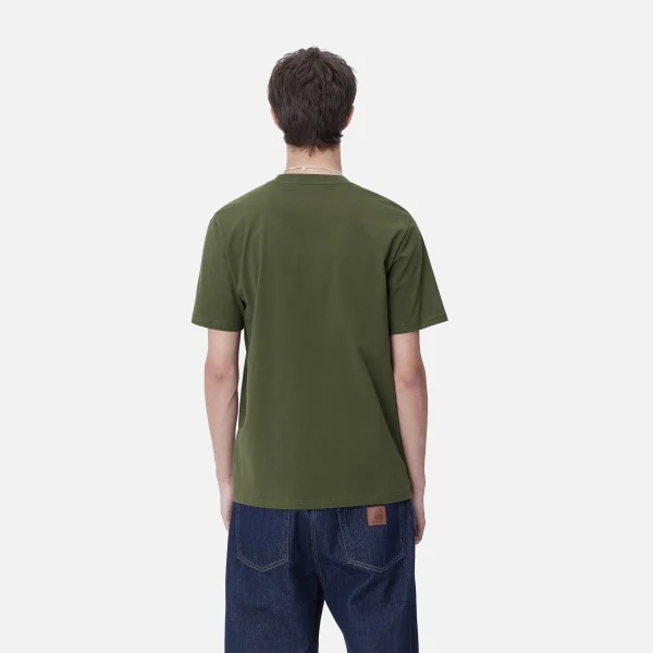 Carhartt WIP T-Shirts & Polos>S/S Paradise Script T-Shirt Tarragon