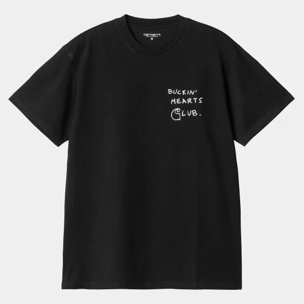 Carhartt WIP T-Shirts & Polos>S/S Pepe B.H.C T-Shirt Black