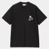 Carhartt WIP T-Shirts & Polos>S/S Pins T-Shirt Black / White