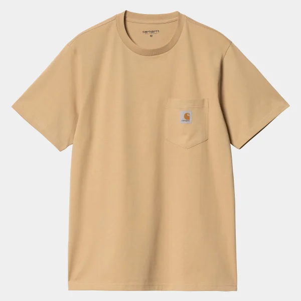 Carhartt WIP T-Shirts & Polos>S/S Pocket T-Shirt Dusty H Brown