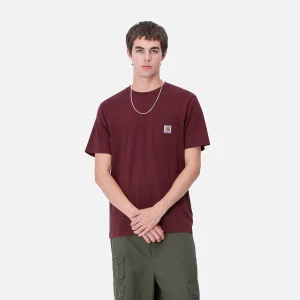 Carhartt WIP T-Shirts & Polos>S/S Pocket T-Shirt Malbec