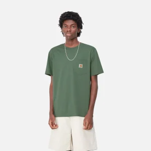 Carhartt WIP T-Shirts & Polos>S/S Pocket T-Shirt Duck Green