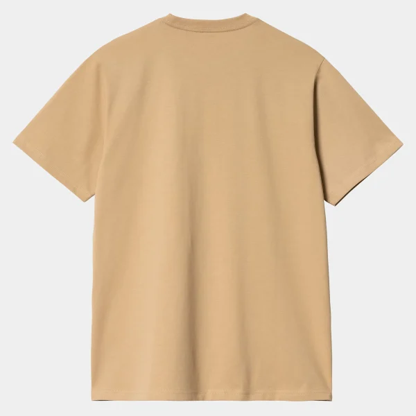 Carhartt WIP T-Shirts & Polos>S/S Pocket T-Shirt Dusty H Brown