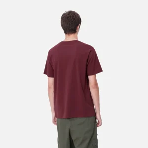 Carhartt WIP T-Shirts & Polos>S/S Pocket T-Shirt Malbec