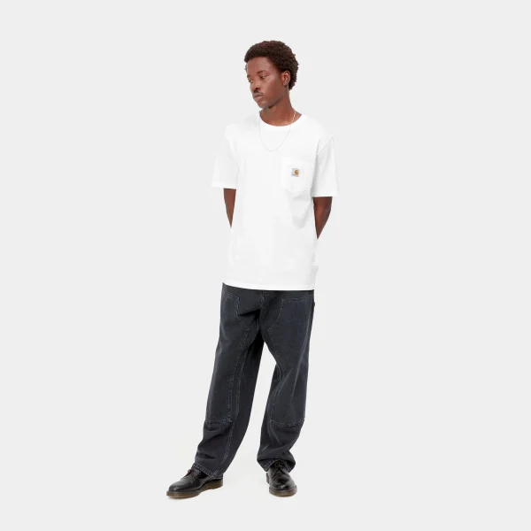 Carhartt WIP T-Shirts & Polos>S/S Pocket T-Shirt White