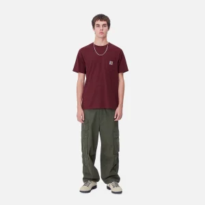 Carhartt WIP T-Shirts & Polos>S/S Pocket T-Shirt Malbec