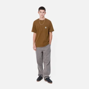 Carhartt WIP T-Shirts & Polos>S/S Pocket T-Shirt Deep H Brown