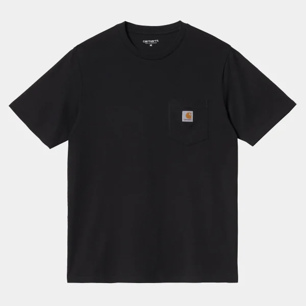 Carhartt WIP T-Shirts & Polos>S/S Pocket T-Shirt Black