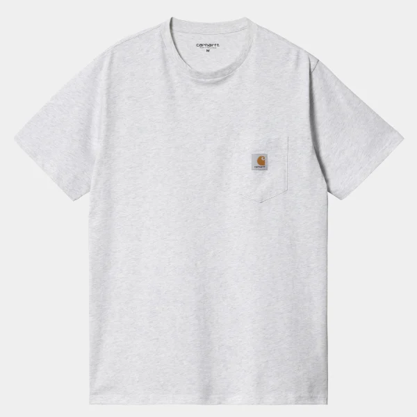 Carhartt WIP T-Shirts & Polos>S/S Pocket T-Shirt Ash Heather