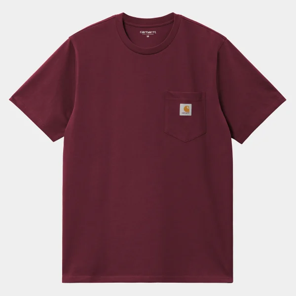 Carhartt WIP T-Shirts & Polos>S/S Pocket T-Shirt Malbec