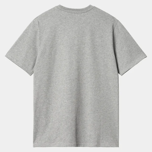 Carhartt WIP T-Shirts & Polos>S/S Pocket T-Shirt Grey Heather