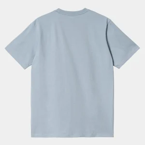 Carhartt WIP T-Shirts & Polos>S/S Pocket T-Shirt Misty Sky