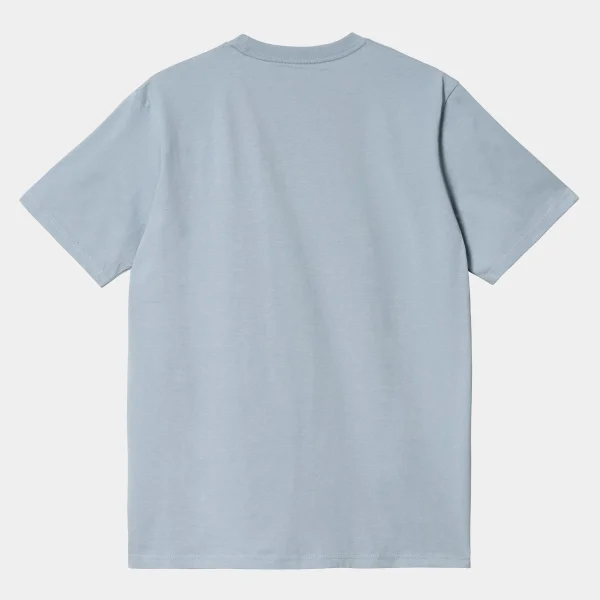 Carhartt WIP T-Shirts & Polos>S/S Pocket T-Shirt Misty Sky