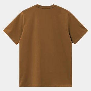 Carhartt WIP T-Shirts & Polos>S/S Pocket T-Shirt Deep H Brown