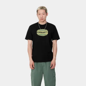 Carhartt WIP T-Shirts & Polos>S/S Press Script T-Shirt Black