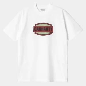 Carhartt WIP T-Shirts & Polos>S/S Press Script T-Shirt White