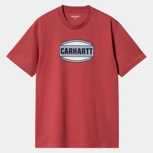 Carhartt WIP T-Shirts & Polos>S/S Press Script T-Shirt Tuscany